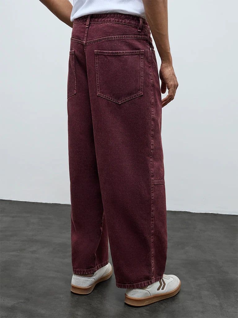 Nuon Red Relaxed-Fit Mid-Rise Jeans — photo 4
