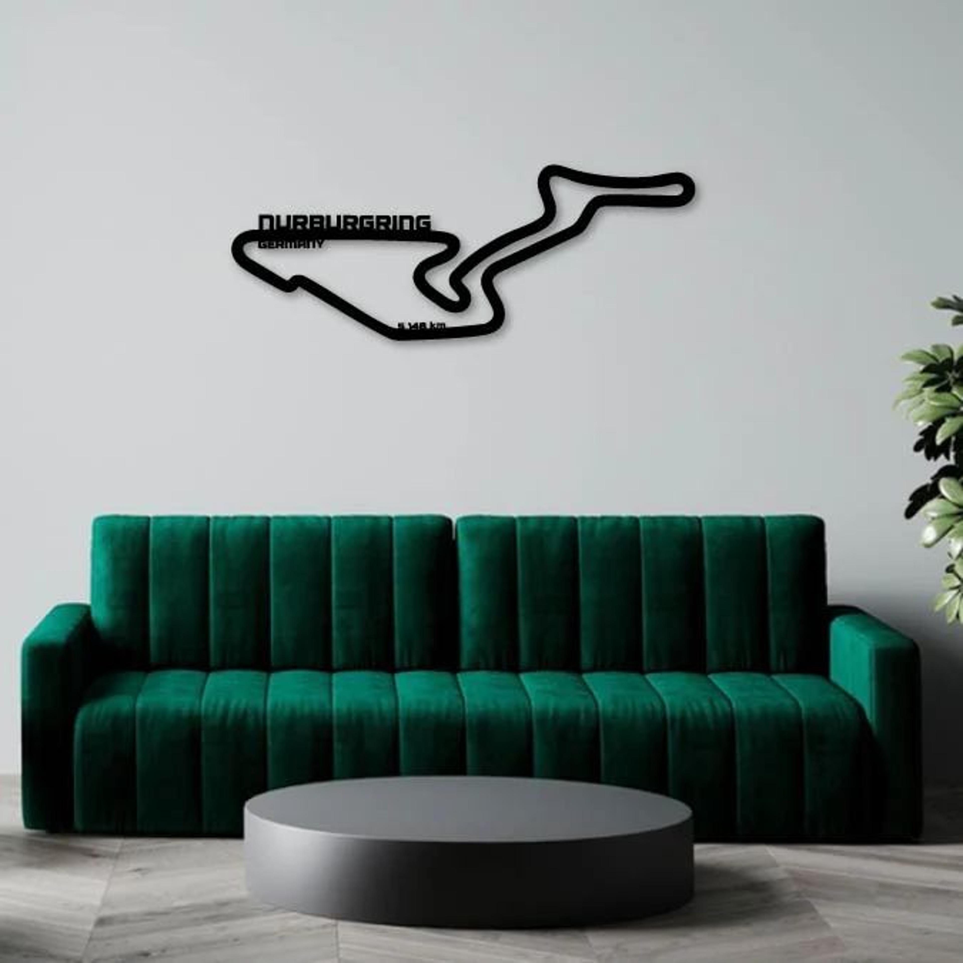 NURBURGRING METAL WALL ART