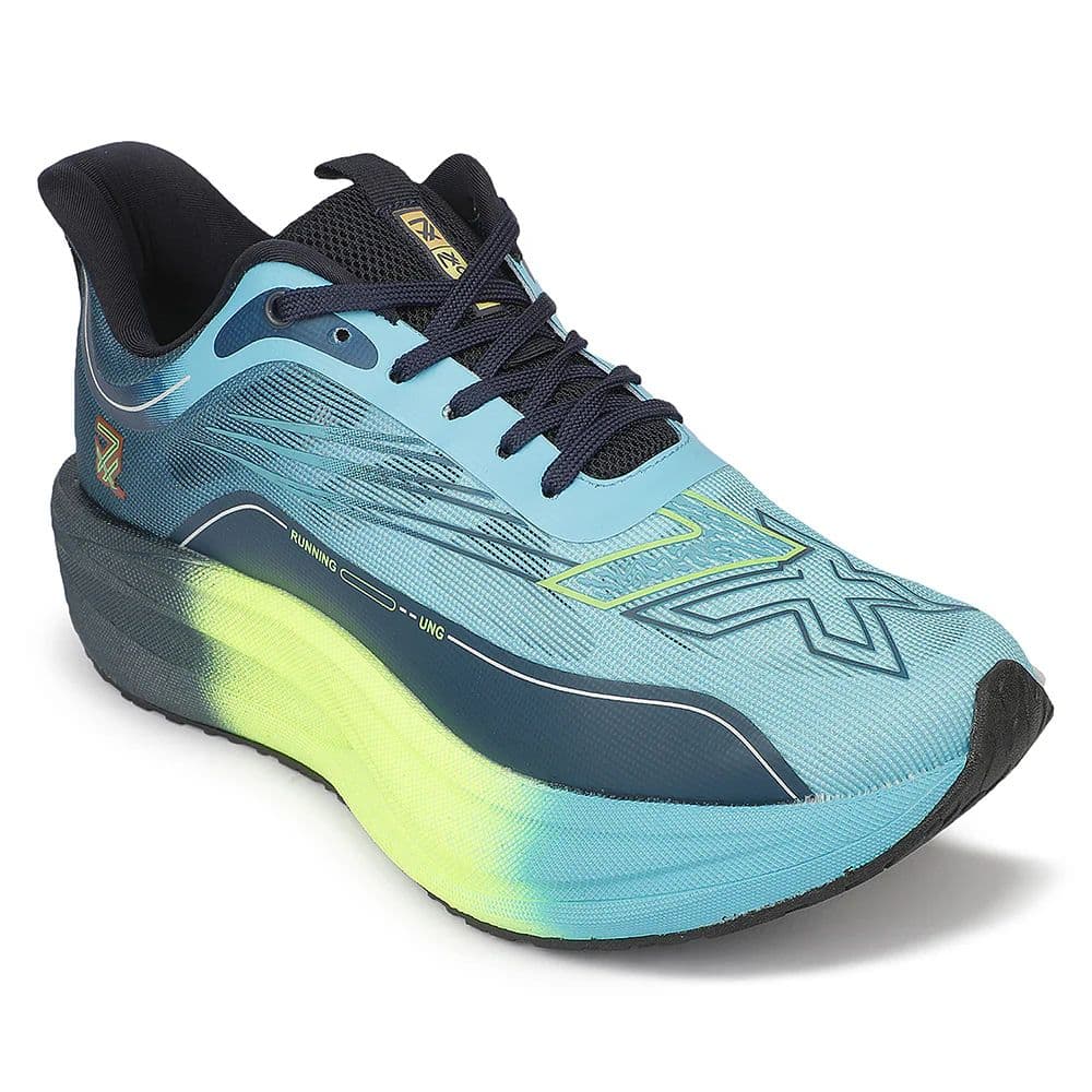 Leap7X ZLP-XM-19 Sea Green Sports Lacing Running Shoes for Men By Liberty — 6/40 / Sea Green