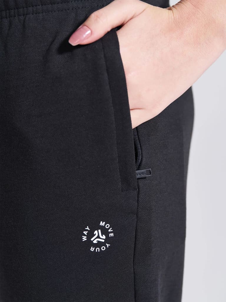 Women's Black Regular Fit Track Pants — photo 3