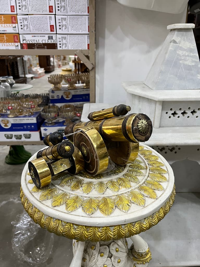 Vintage Camera Lamp | Lamp | Wood | Gold