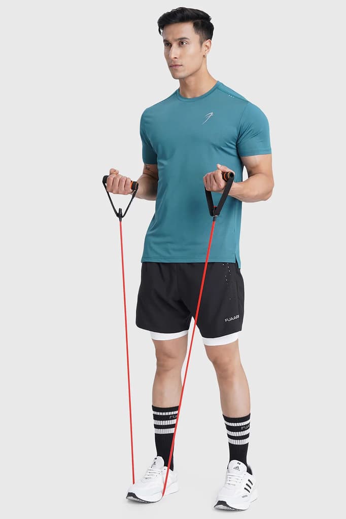Laser Cut Running T-shirt Green — photo 7