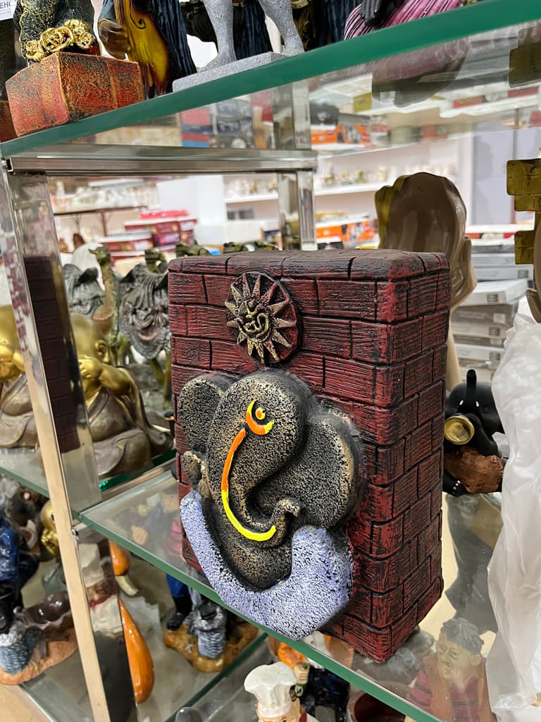 Hindu Elephant Statue | Sculpture | Stone | Brown