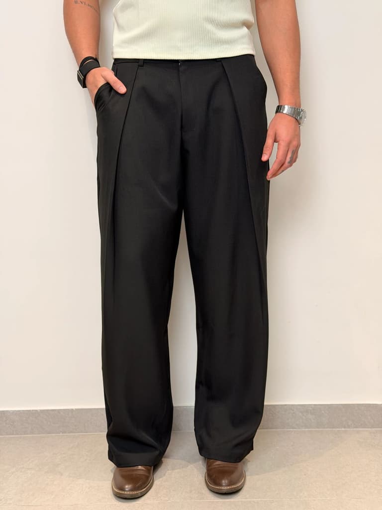 High Profile Pleat Straight Leg Trousers — photo 7