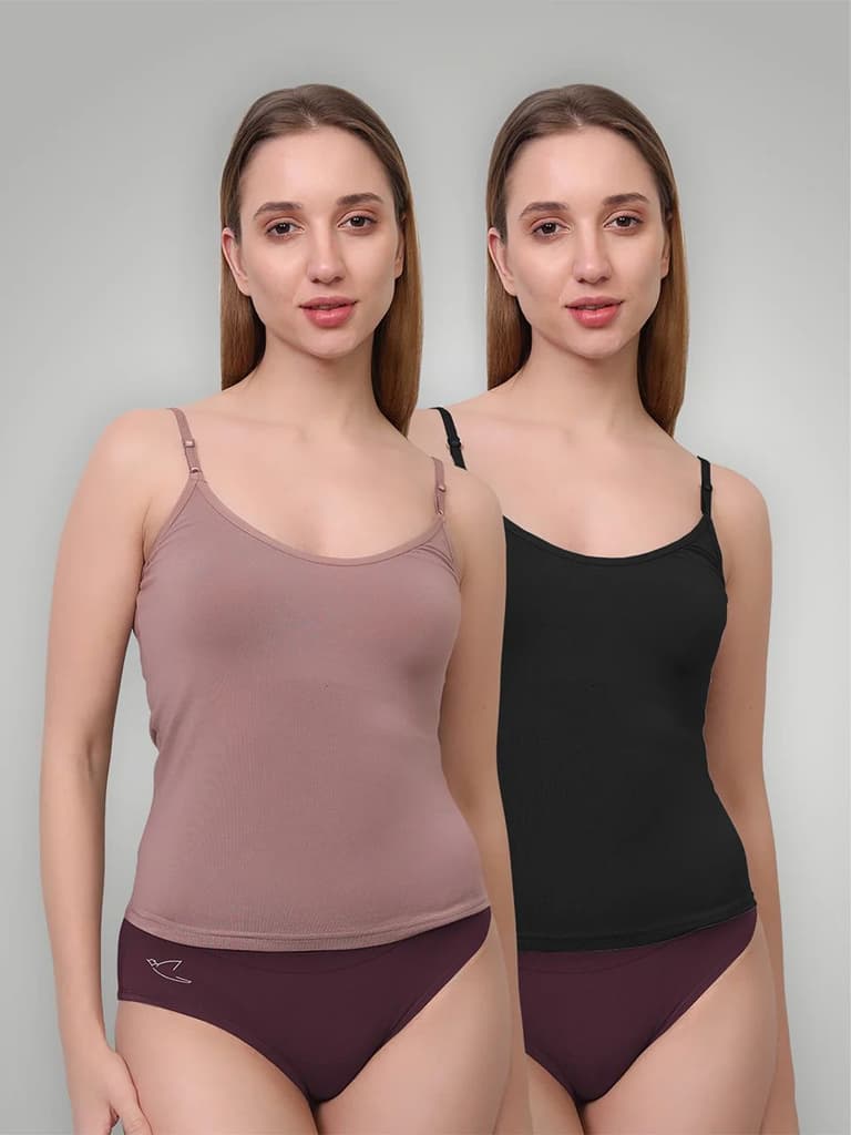 Ultra-Soft Micromodal Camisole Top - Pack of 2 — photo 10