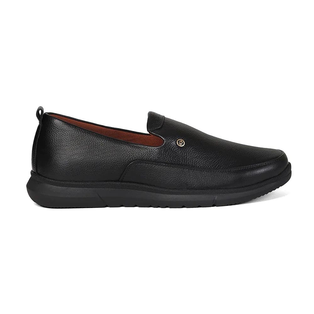 Healers S201-03 Black Casual Non Lacing Slip-on Shoes for Men by Liberty — photo 2