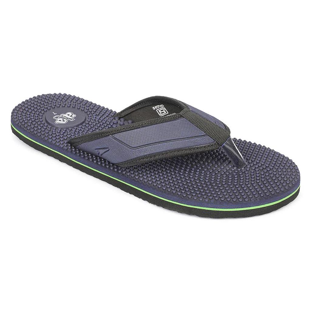 A-HA AGL-156E Teal Blue Casual Slip on Slippers for Men by Liberty