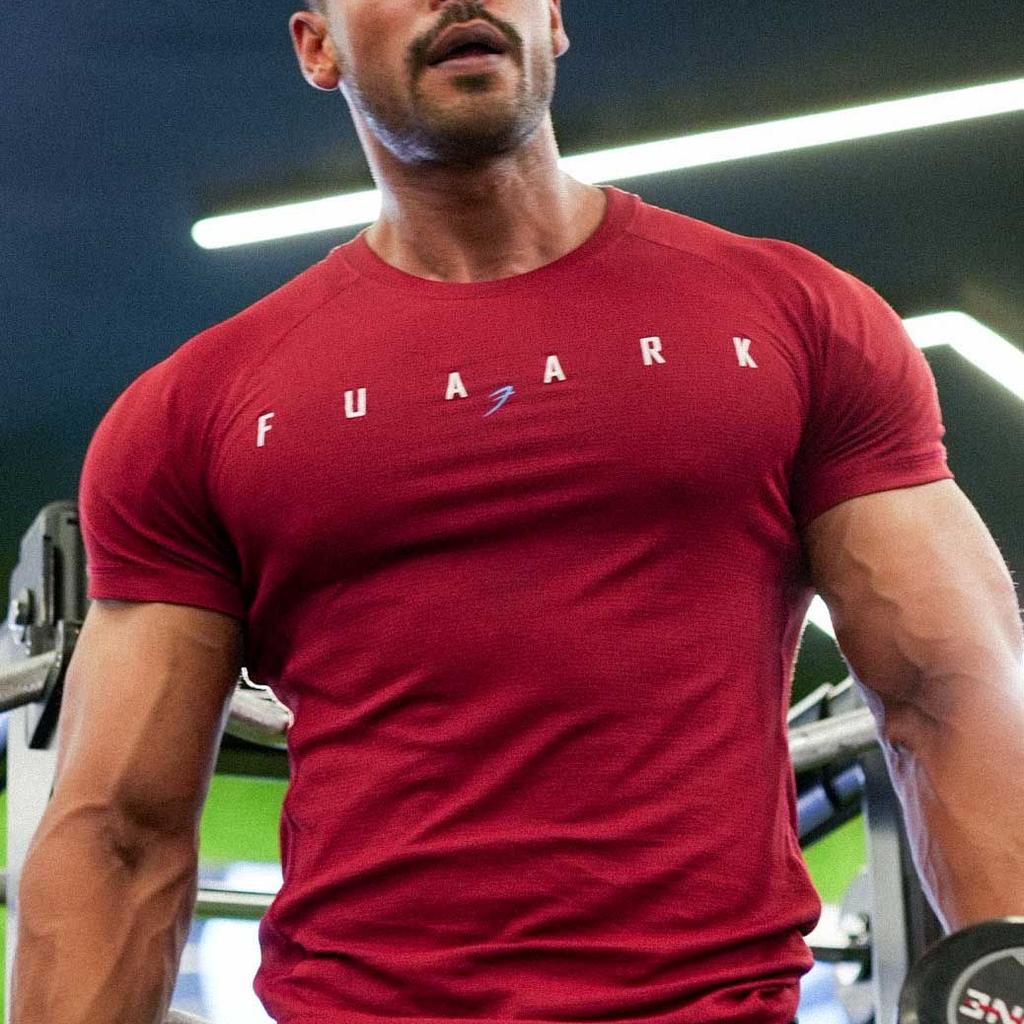 Checks T-shirt Maroon