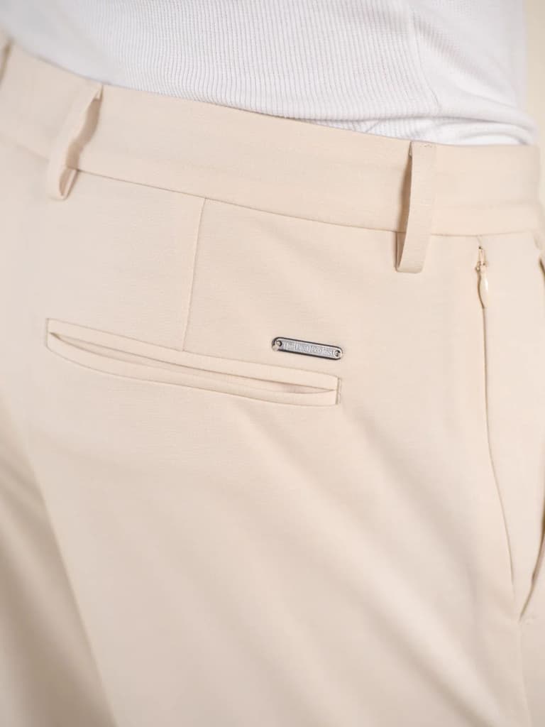 Malai Cream Soft-touch Slim Fit Power Stretch Pants — photo 8