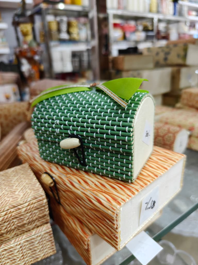 Green Leather Box | Storage | Organization | Decorative