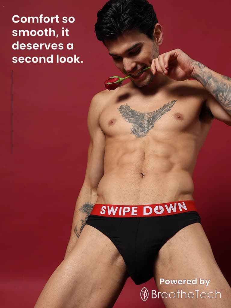 Statement Men's Brief "Swipe Down" — photo 2