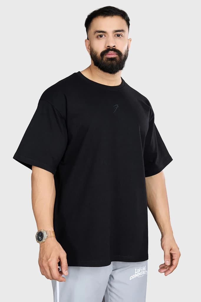 Heavyweight Oversized T-shirt Black — photo 6