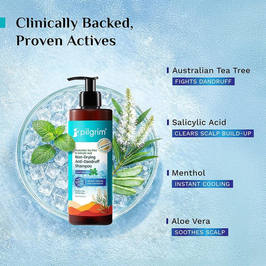 Australian Tea Tree Non-Drying Anti-Dandruff Shampoo Cool Menthol — photo 7
