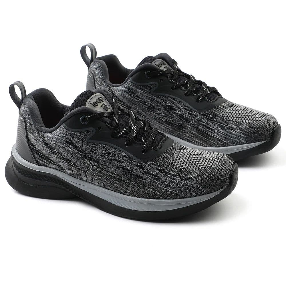 Leap7x Black Sports Lacing Running Shoes For Women MANTIS By Liberty — photo 5