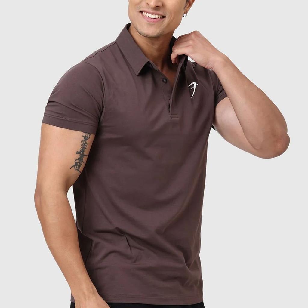 Polo T-shirt Brown
