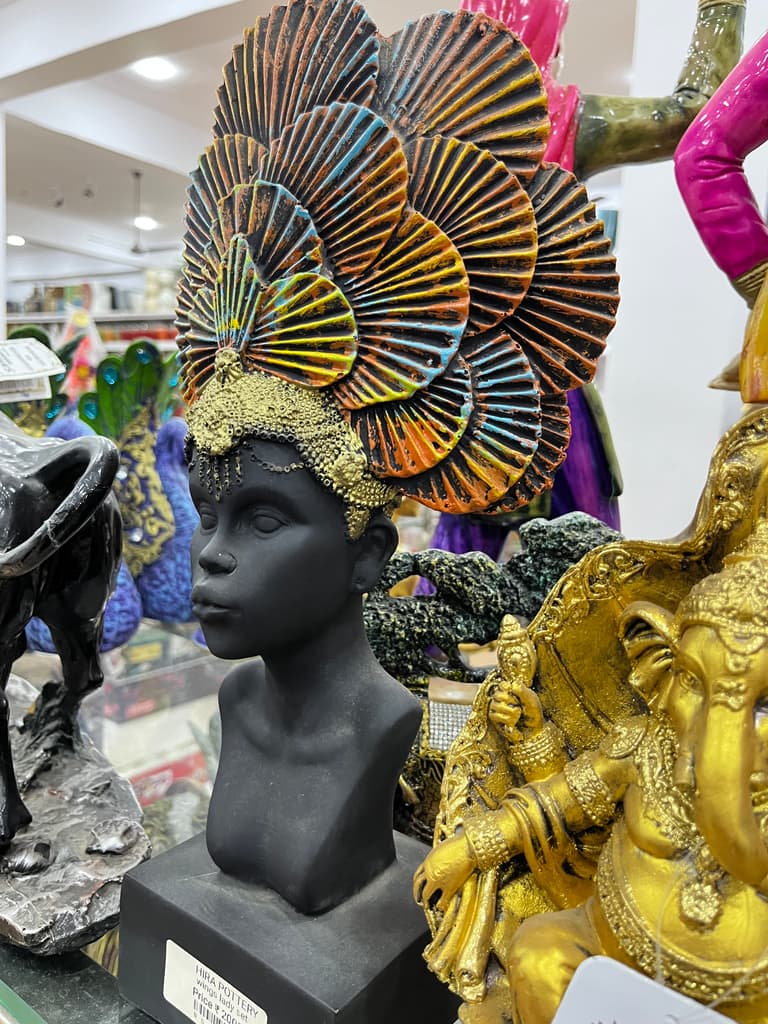 Headpiece | Accessory | Gold, Black, Yellow | Headpiece