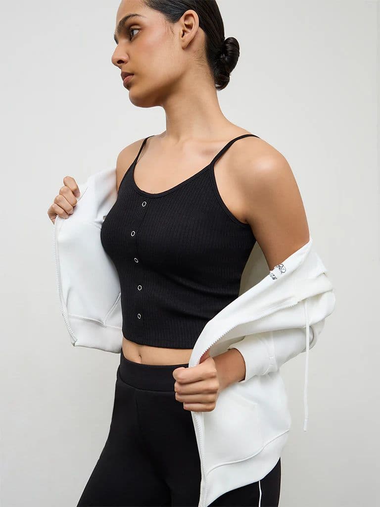 Nuoflexx Black Ribbed Top — photo 2