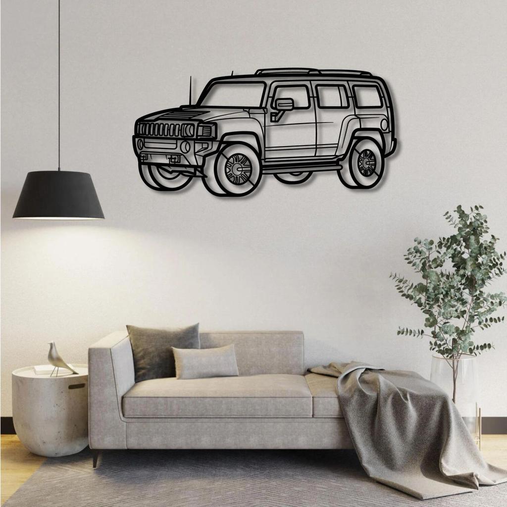 2010 HUMMER H3 PERSPECTIVE METAL WALL ART — photo 2