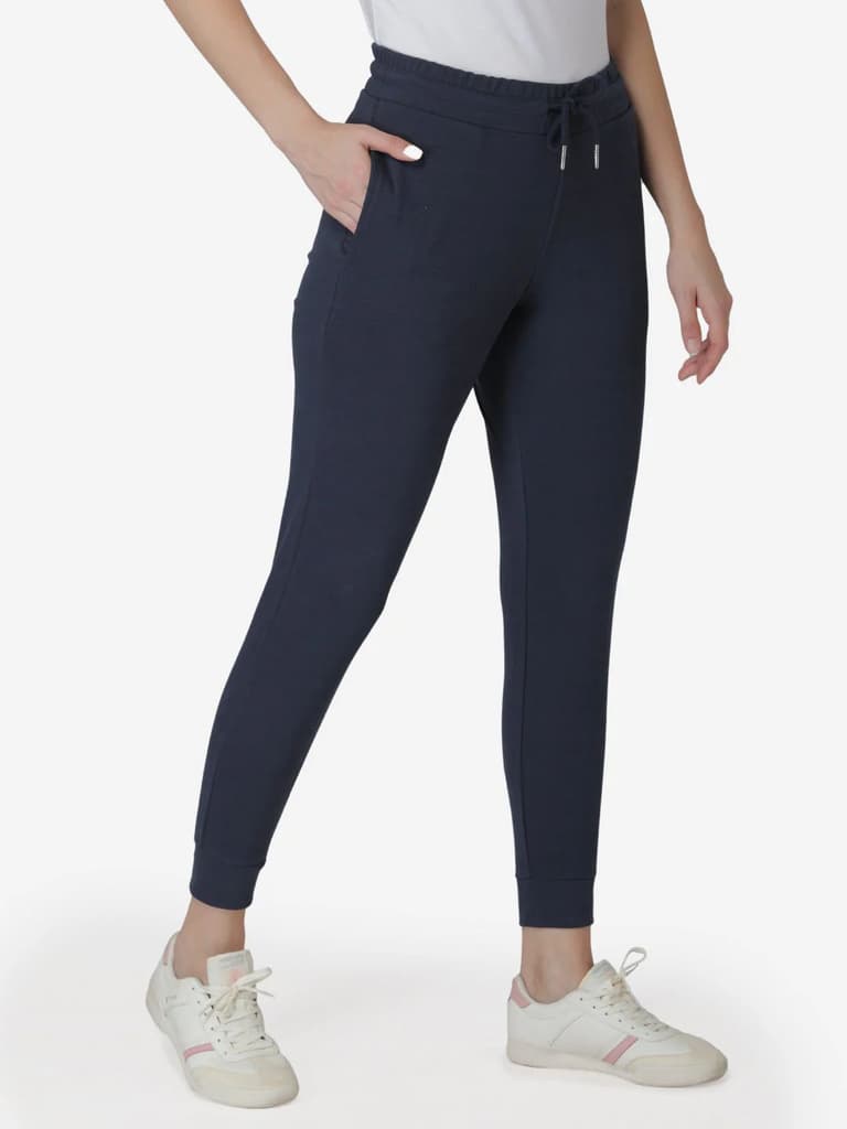Joggers for Women in Navy | Cotton Athleisure Jogger Pants — photo 3