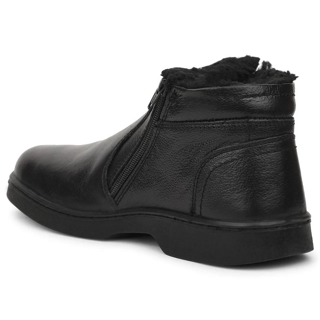 Windsor Black Casual Non Lacing Boots For Mens 2046-133 By Liberty — photo 5