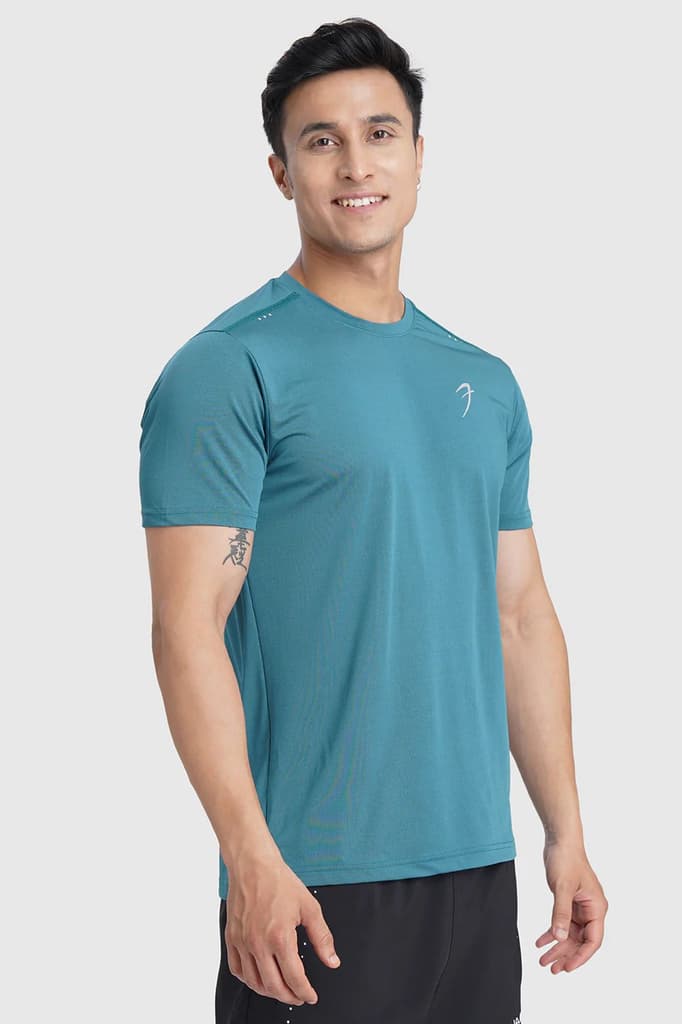 Laser Cut Running T-shirt Green — photo 5