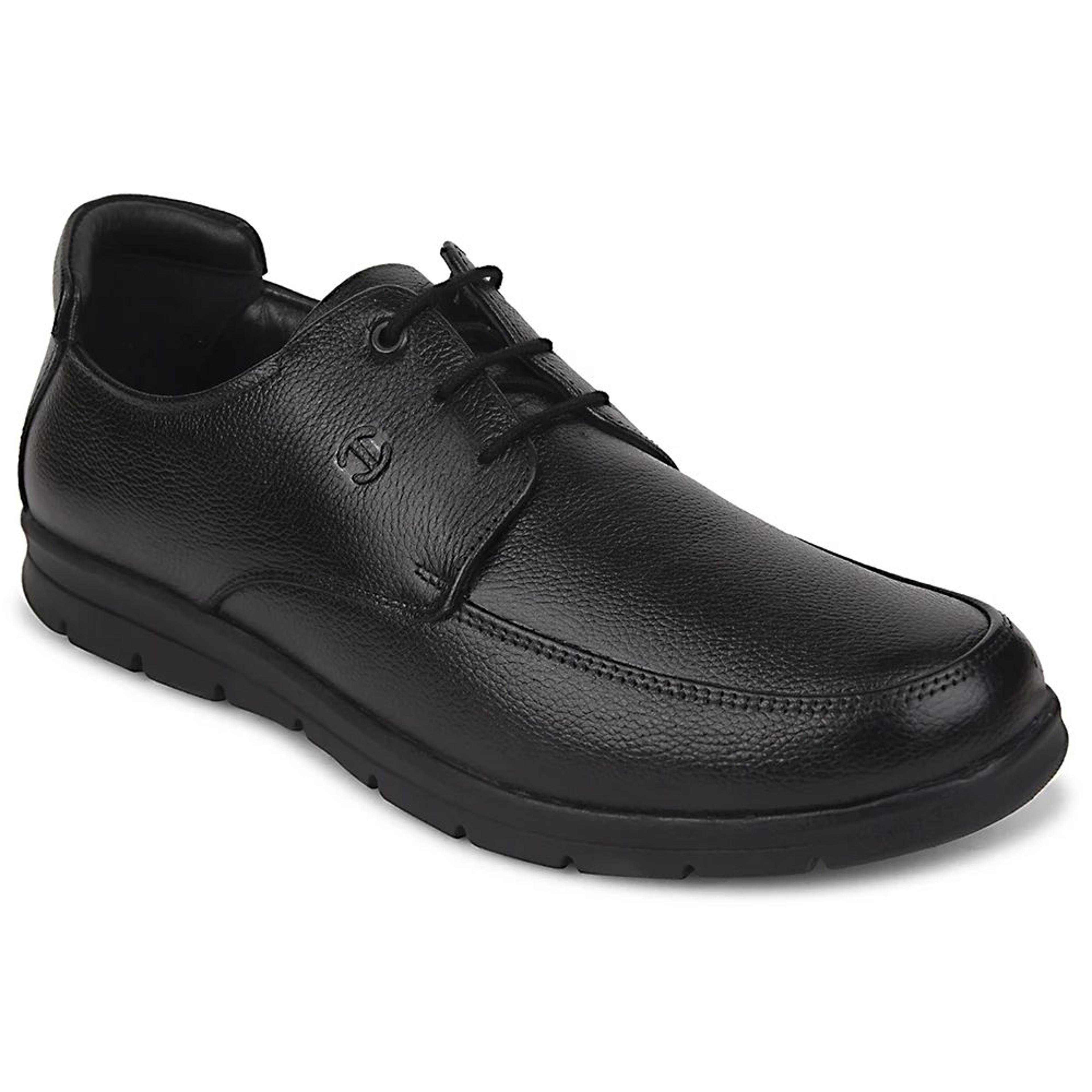 Healers Black Formal Lacing Derby Shoes For Men J757-15 By Liberty