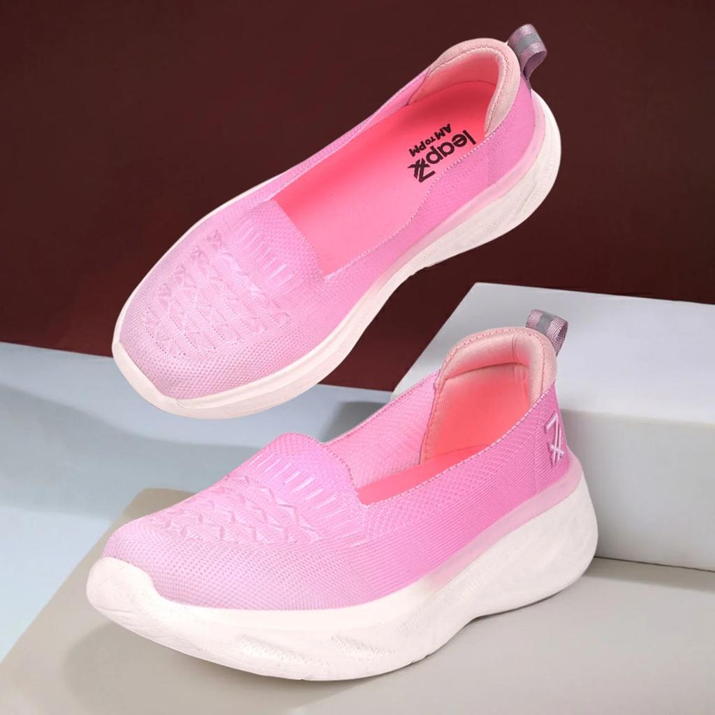 Leap7x Pink Non Lacing Casual Shoes For Women SLIPIN-24E By Liberty — photo 4