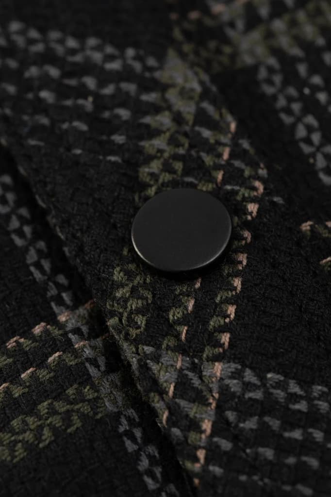 Plaid Long Sleeve Shirt // Black — photo 9