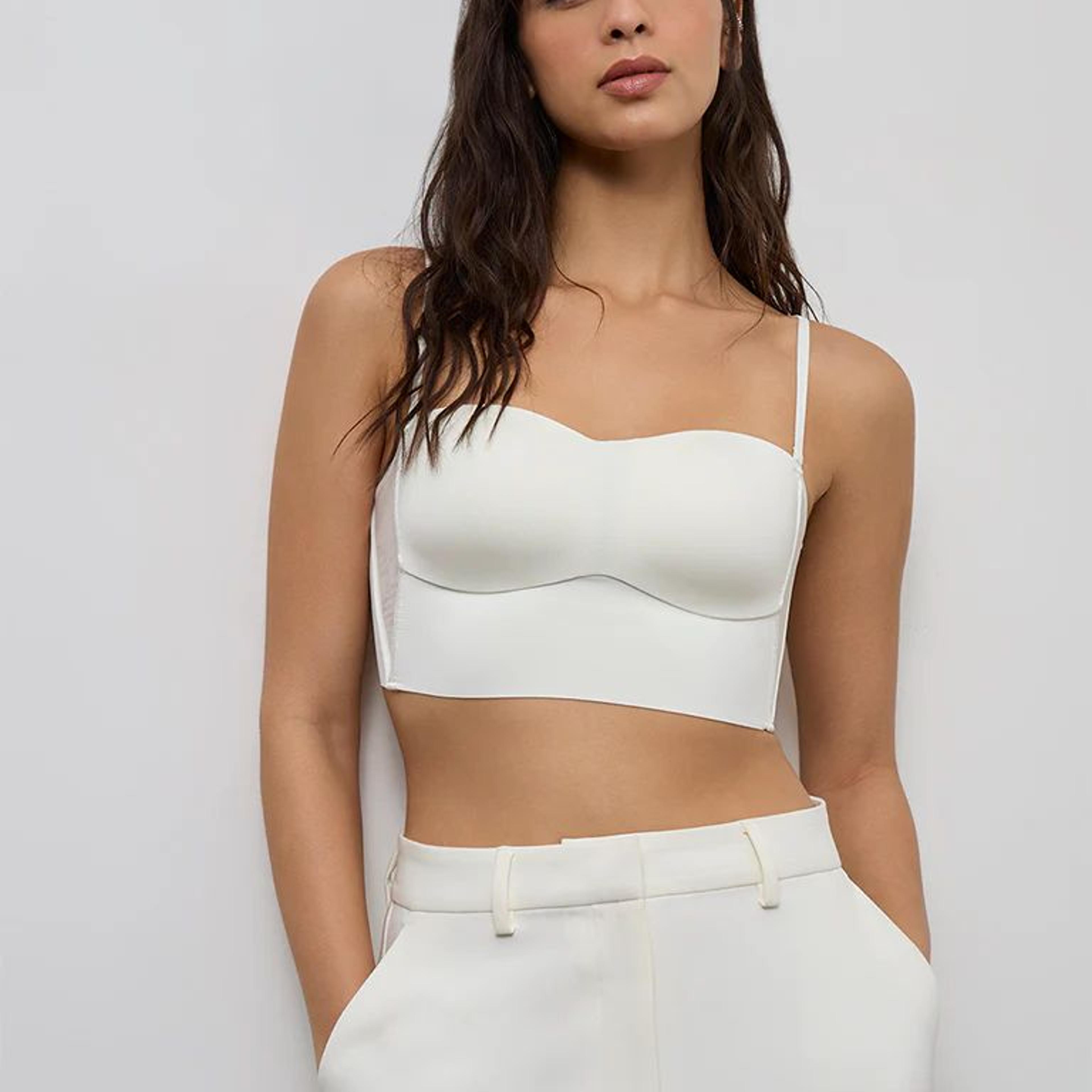 Wunderlove Ivory Padded Bandeau Shapewear Bra