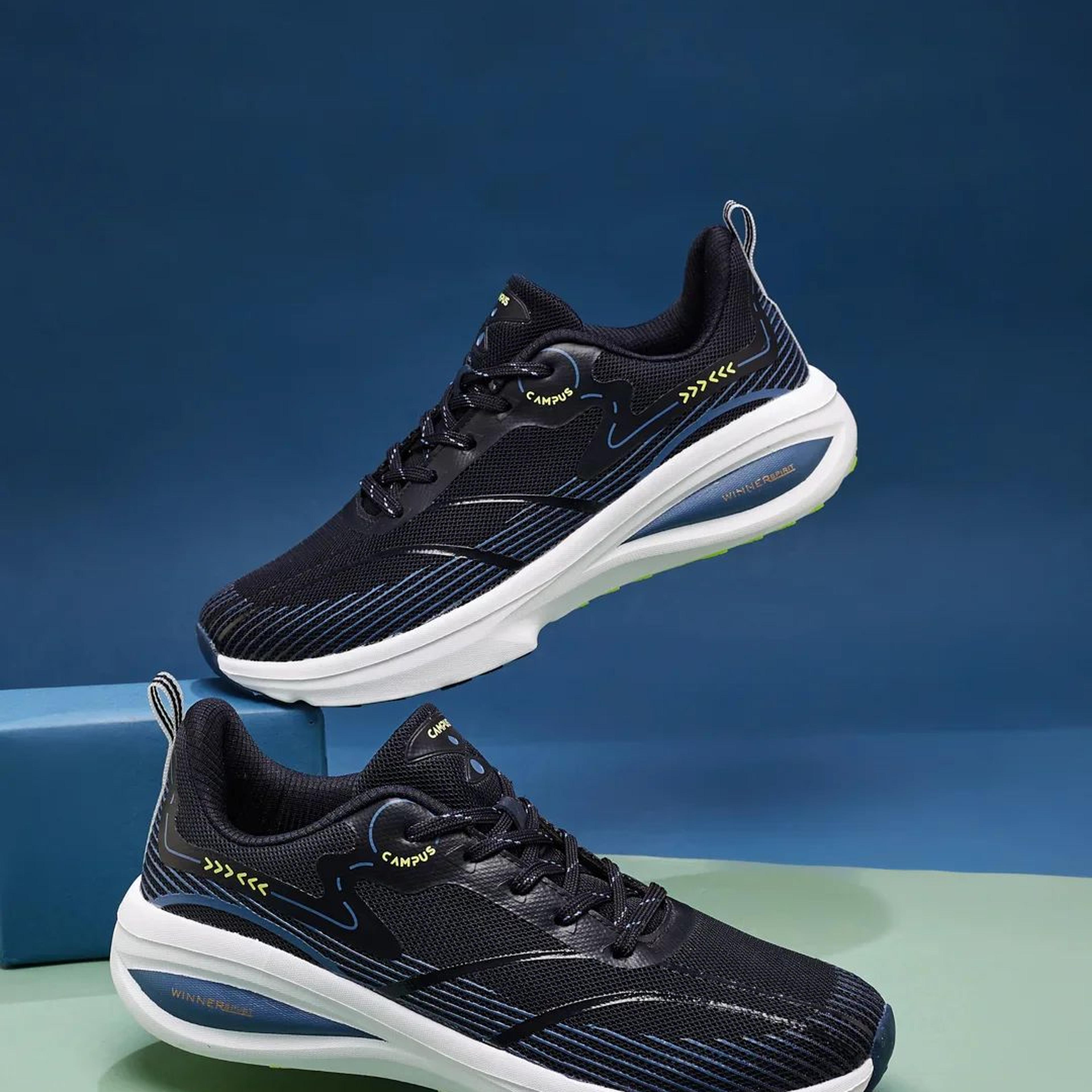 GLITCH Navy Men's Running Shoes