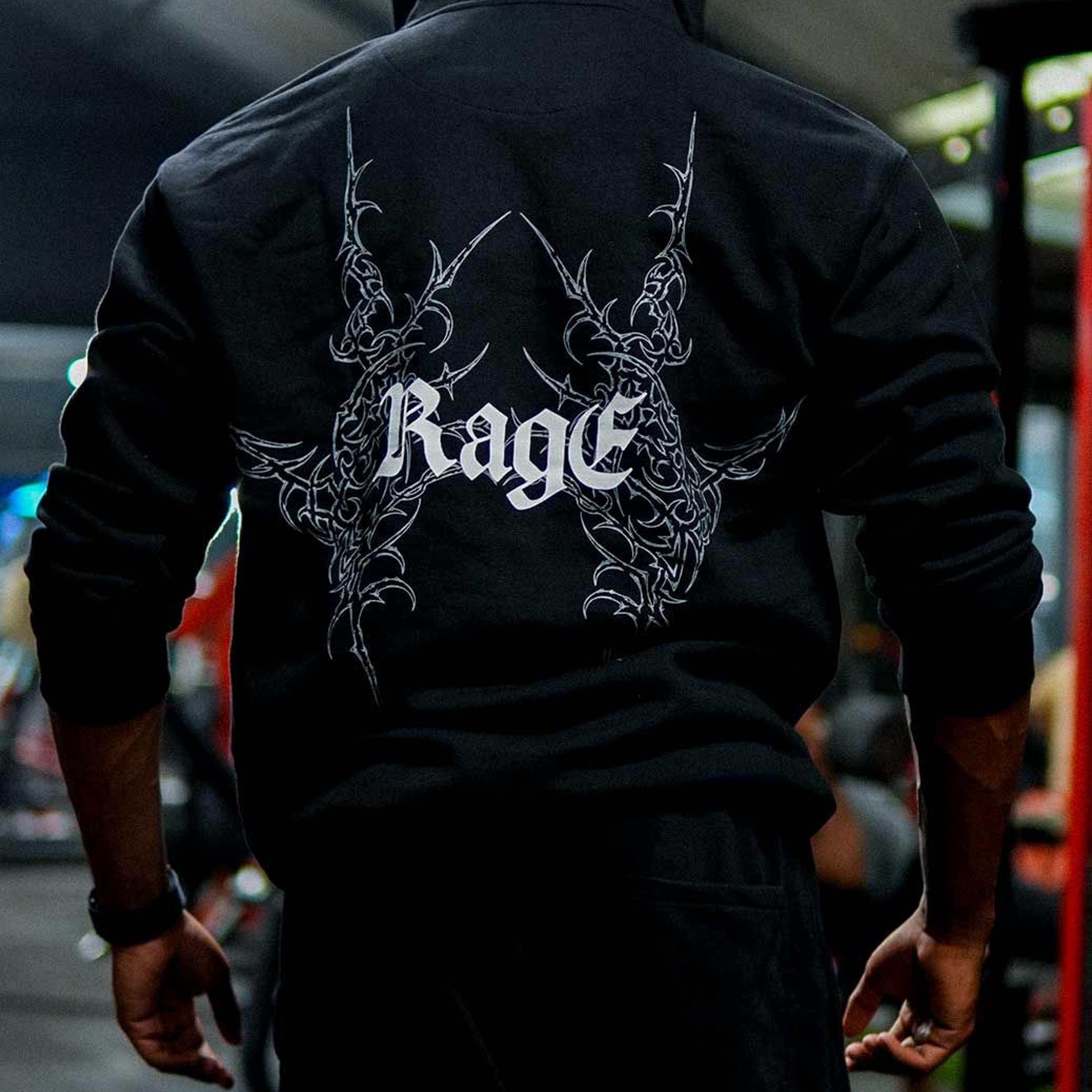 Rage Oversized Hoodie Black
