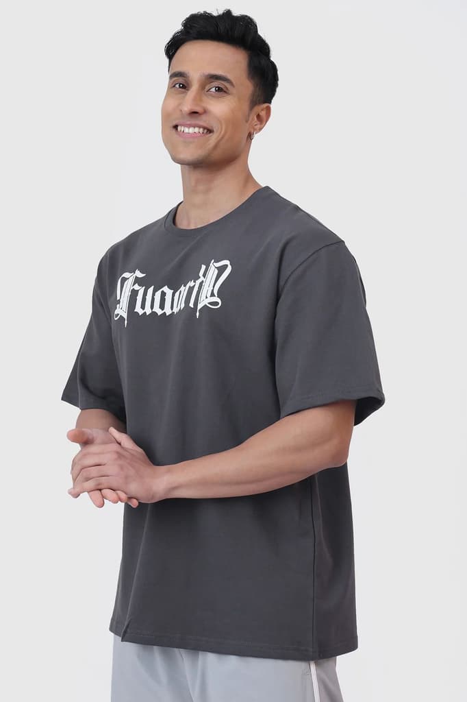 Brookline Oversized T-shirt Dark Grey — photo 4