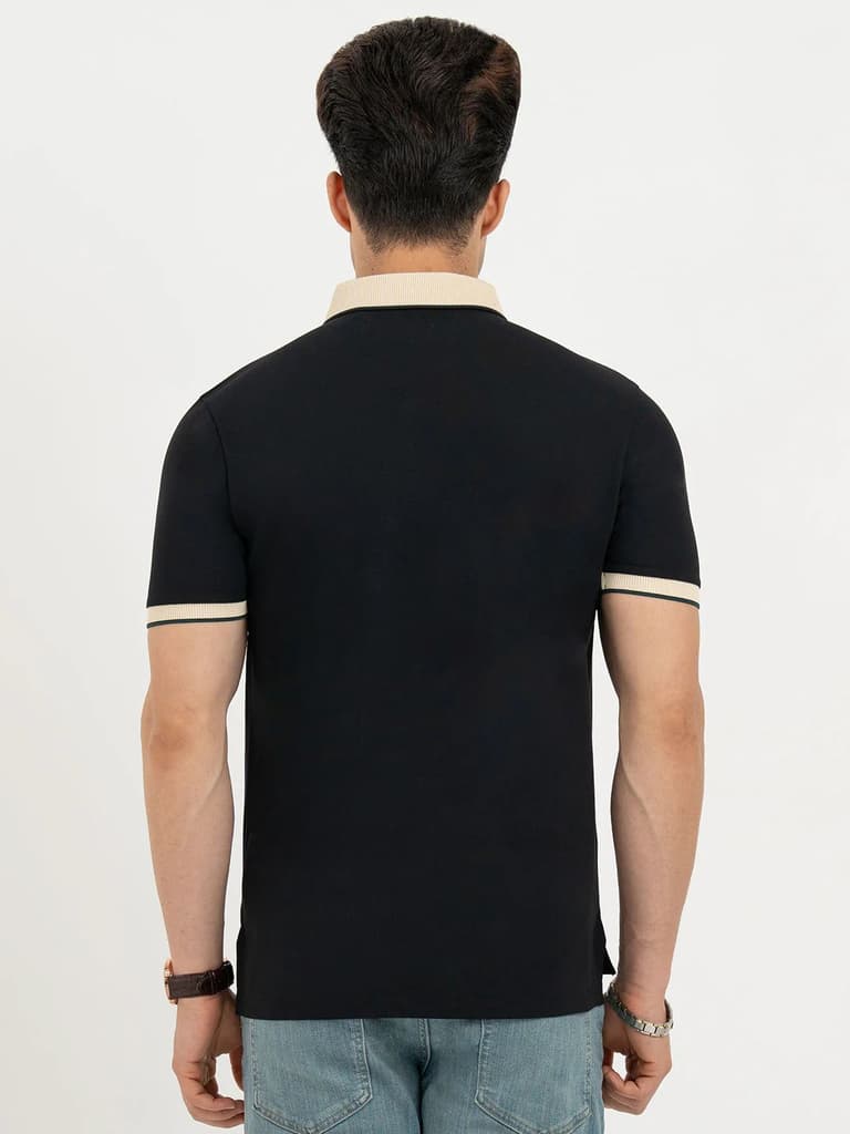 Polo T Shirts for Men in Black | Classic Polo T Shirts — photo 3