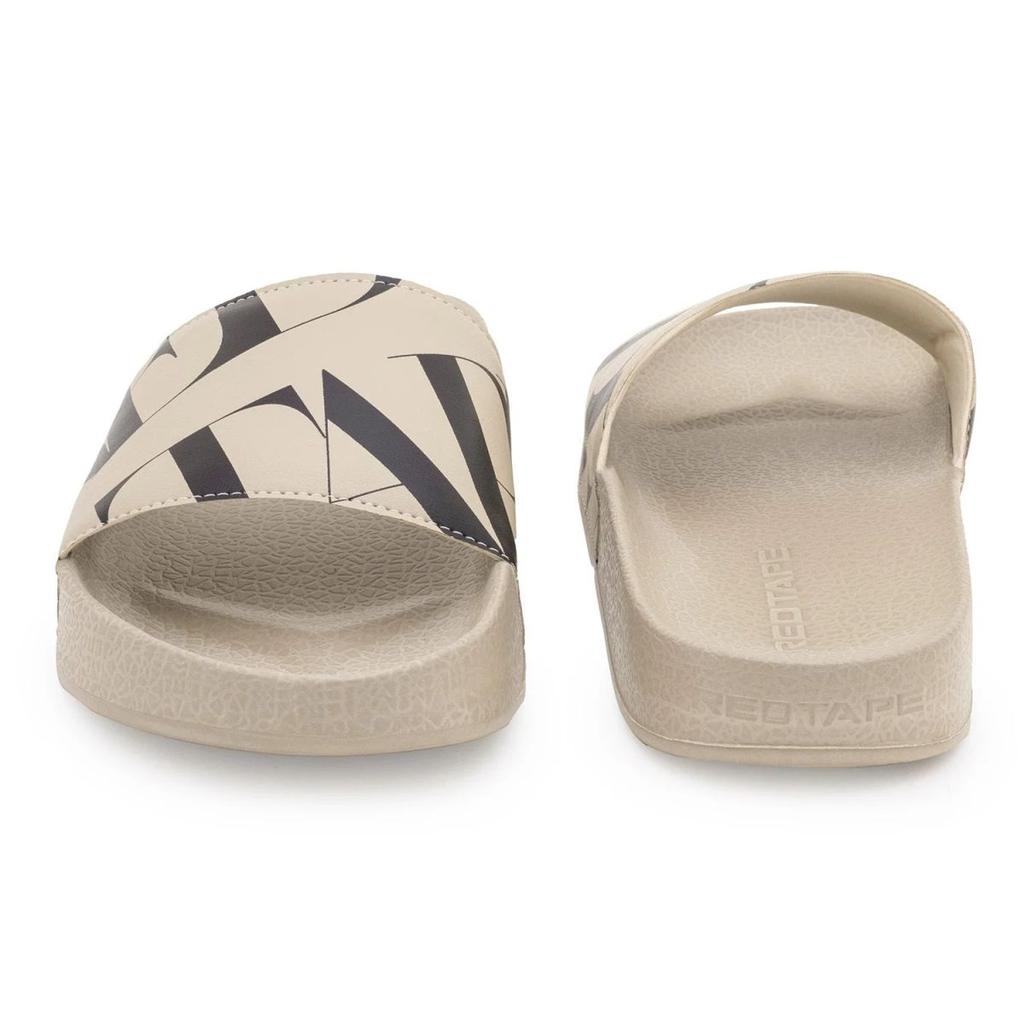 Beige Casual Pool Sliders for Men | Everyday Comfort — photo 4
