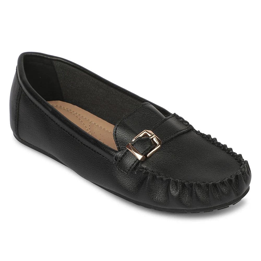 Healers ZQ-FDBL-16 Bellies Black Casual Ballerina Shoes for women by Liberty — 3/36 / Black