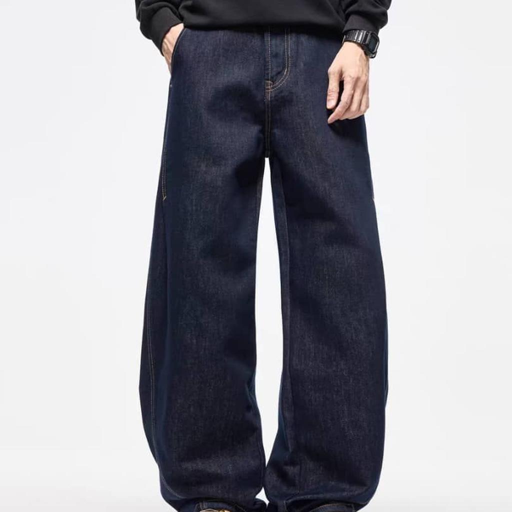 After Dark Indigo Barrel Jeans