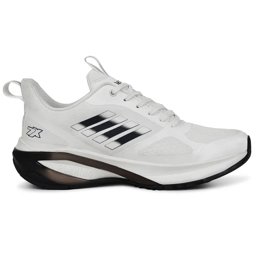 Leap7x White Sports Lacing Running Shoes For Men RUNNY-1E By Liberty — photo 2