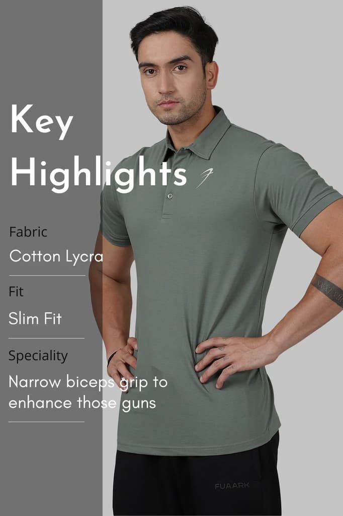 Polo T-shirt Sage Green — photo 5