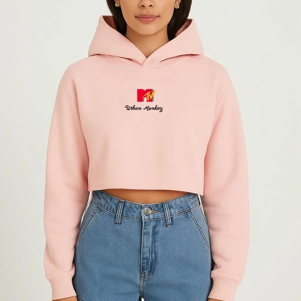 Flow Cropped Hoodie_MTV x Urban Monkey