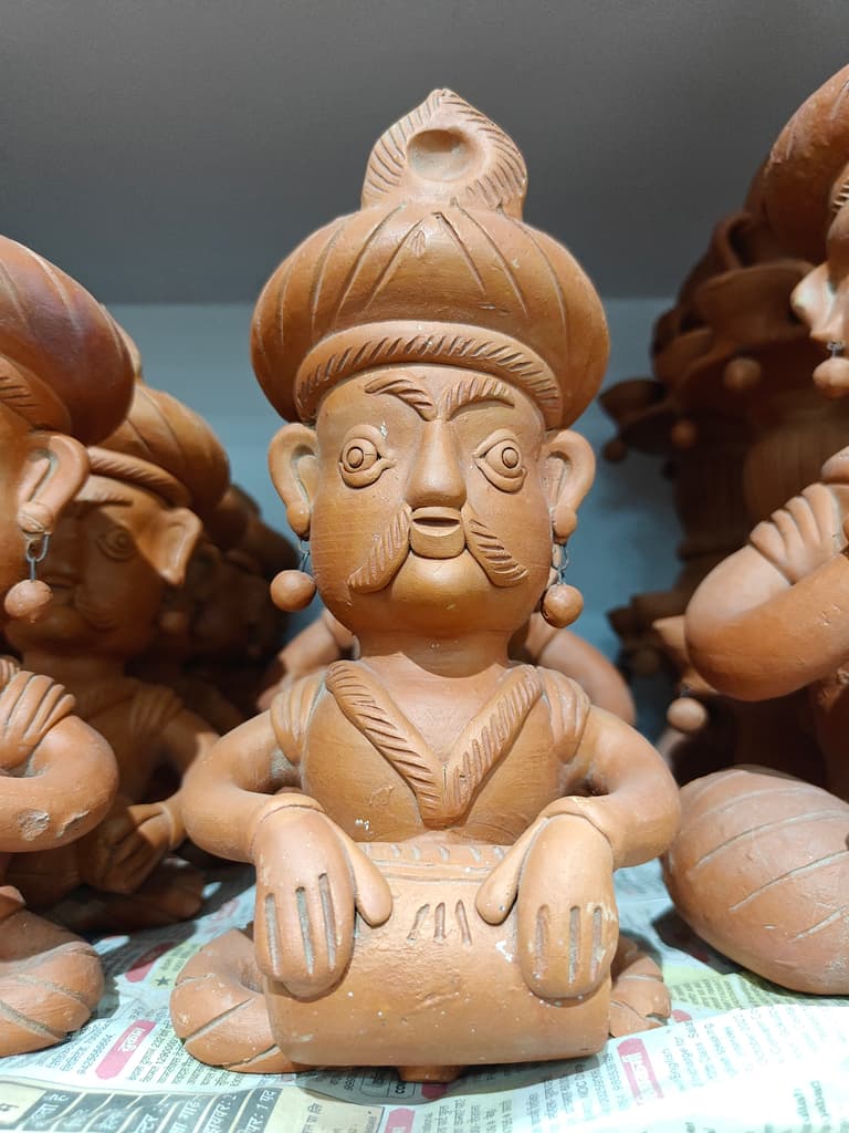 Wooden Statue of Man | Decorative | Handcrafted | Brown