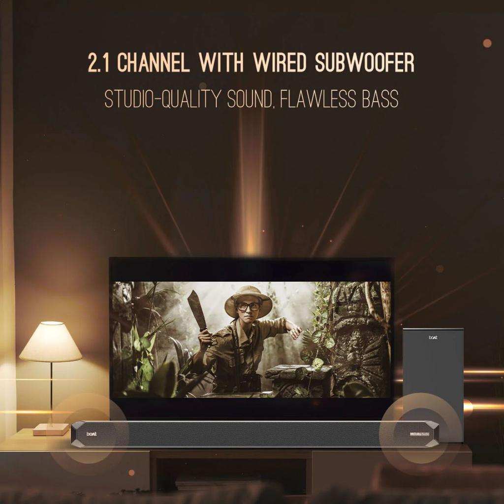 boAt Aavante Bar A2060 Dolby | 160W Dolby Soundbar, 2.1 Channel with Wired Subwoofer, Master Remote Control, Multi Connectivity — photo 3