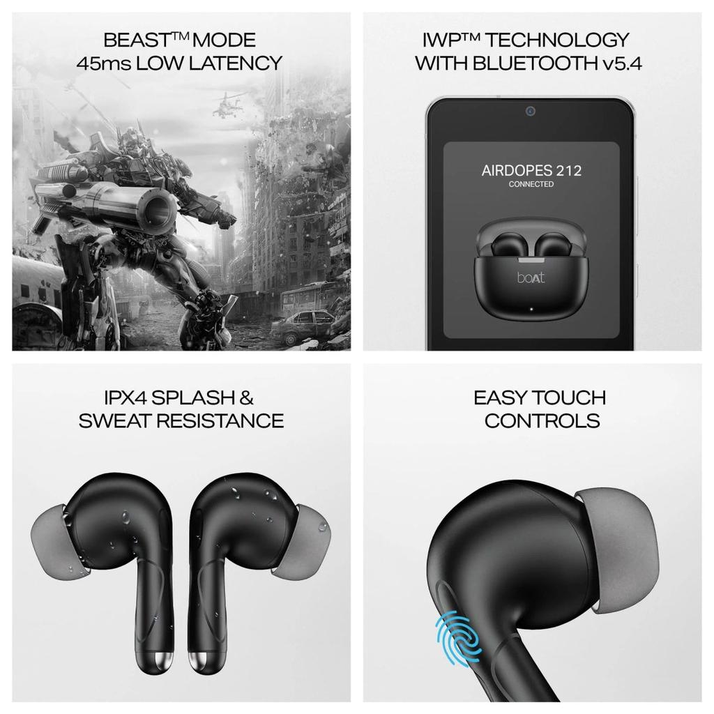 boAt Airdopes 212 | Wireless Earbuds with 50 Hours Playback, BEAST™ Mode & ENx™ Calling — photo 7
