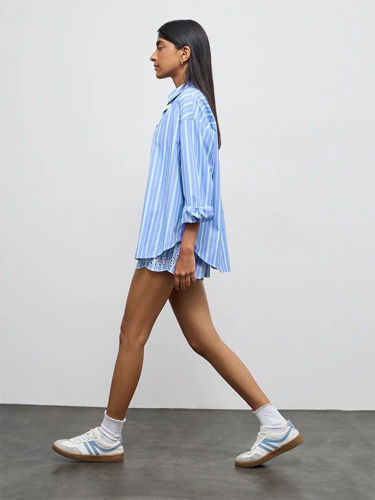 Nuon Blue Striped Shirt — photo 2
