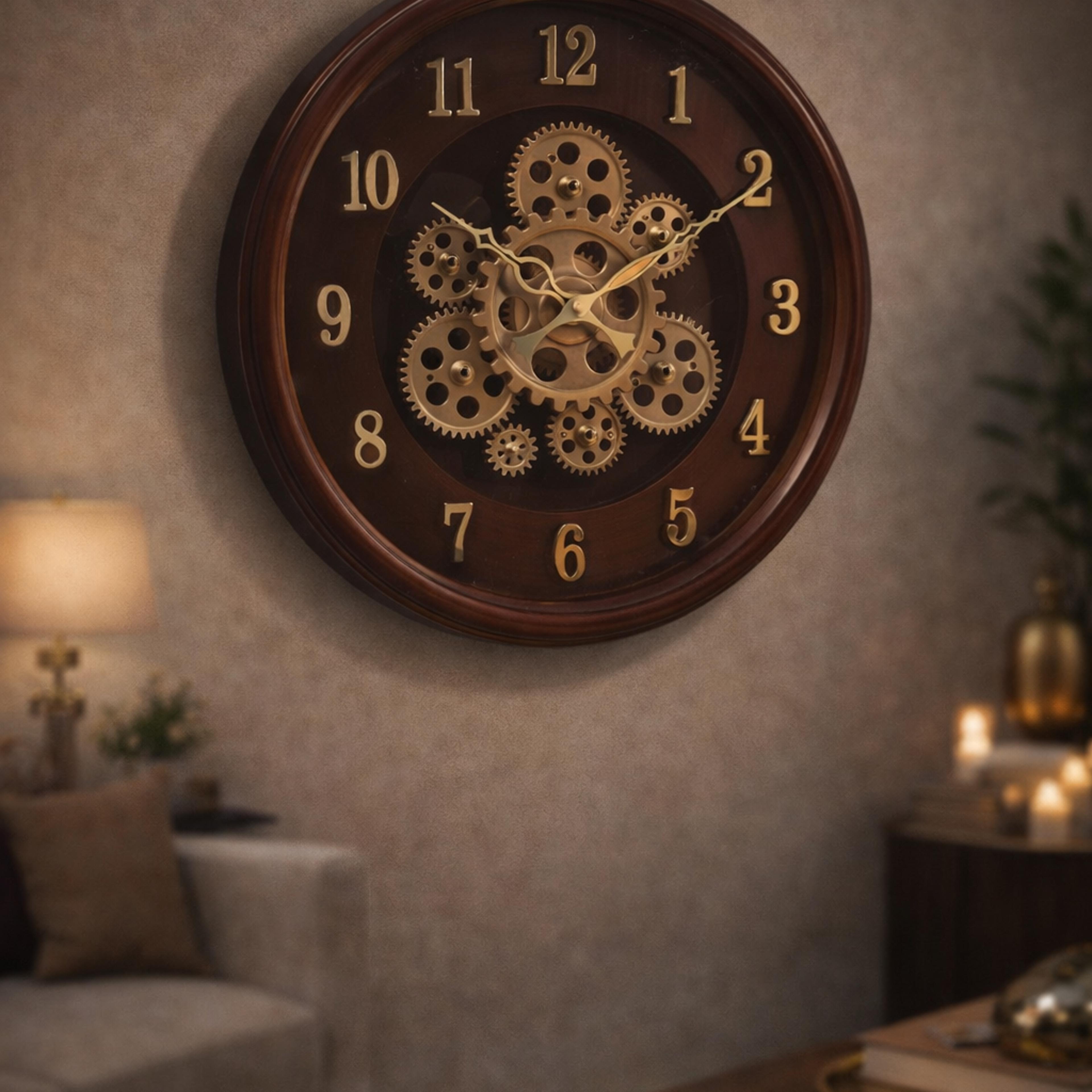 Vintage Gear Wall Clock