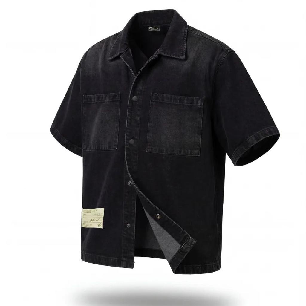 Denim Short Sleeves Shirt