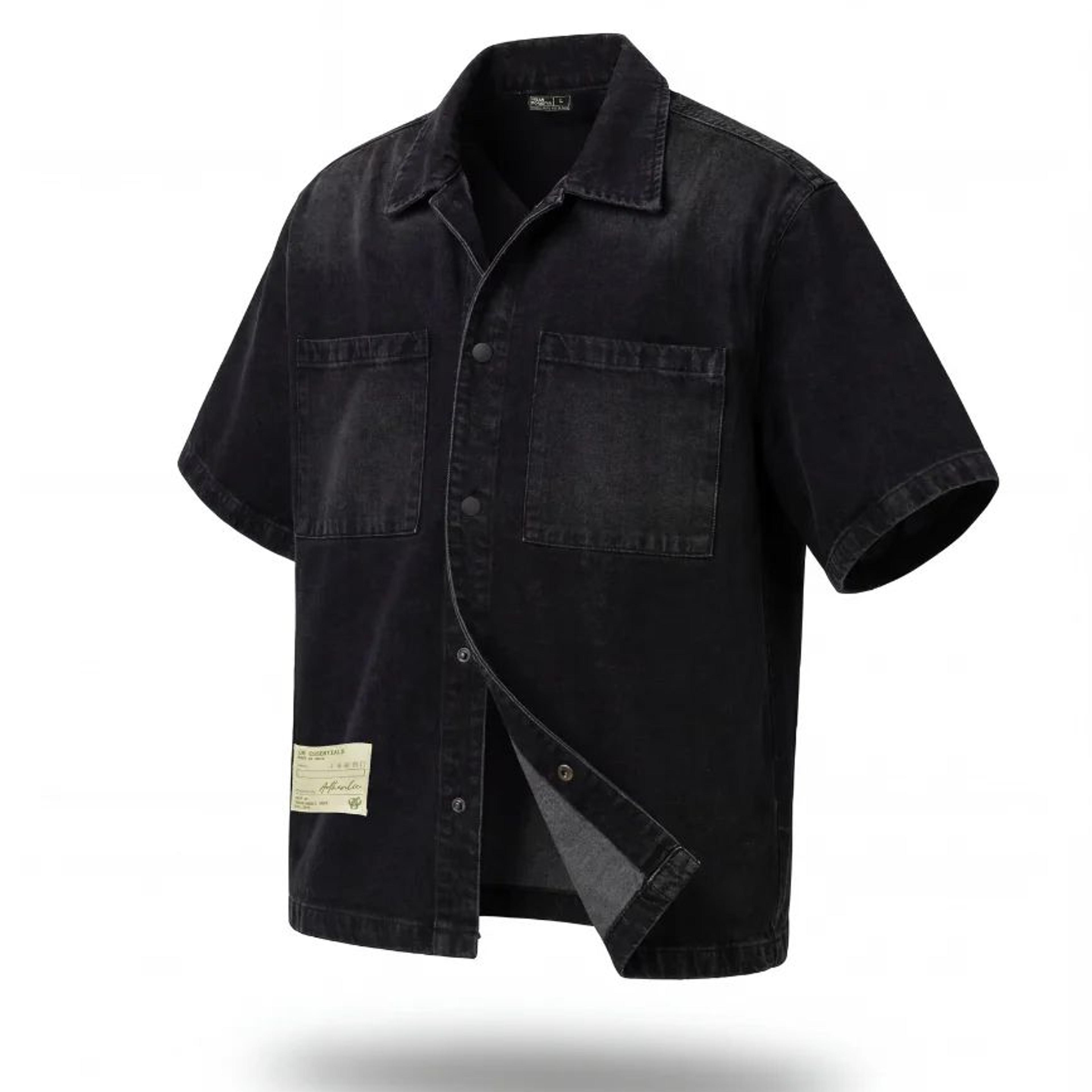 Denim Short Sleeves Shirt