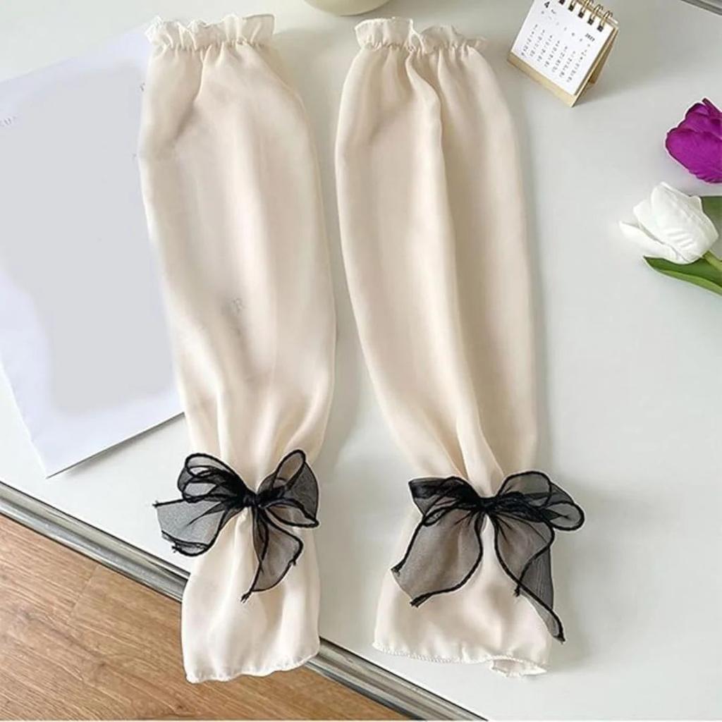 Sunproof Arm Sleeves for Women | Bowknot UV Protection Arm Covers — photo 6