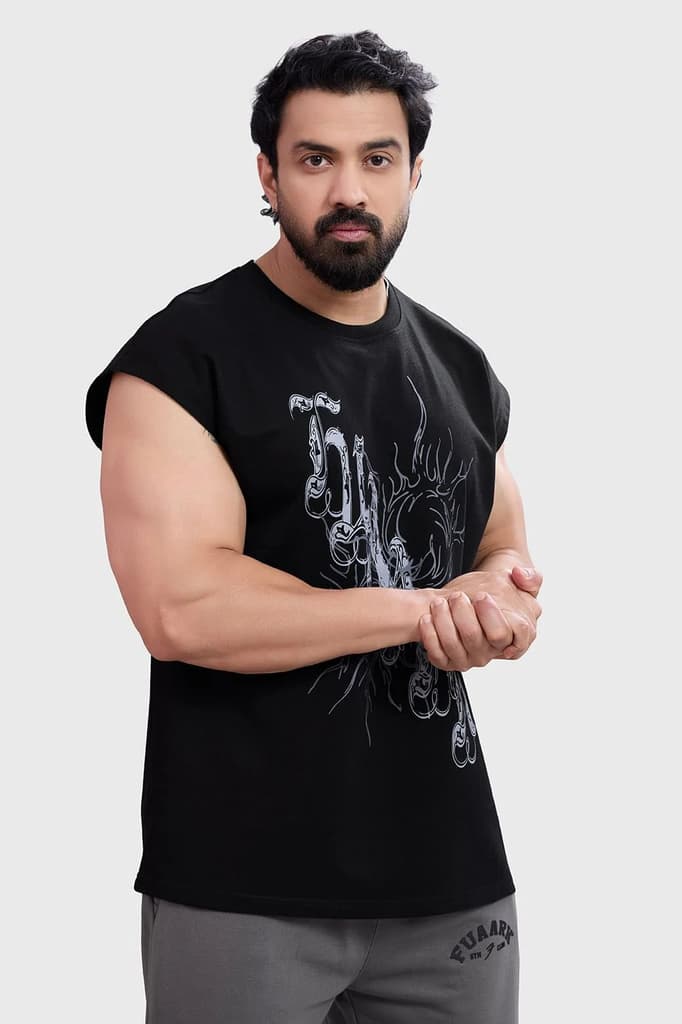 Fossil Capsleeves Tank Black — XS