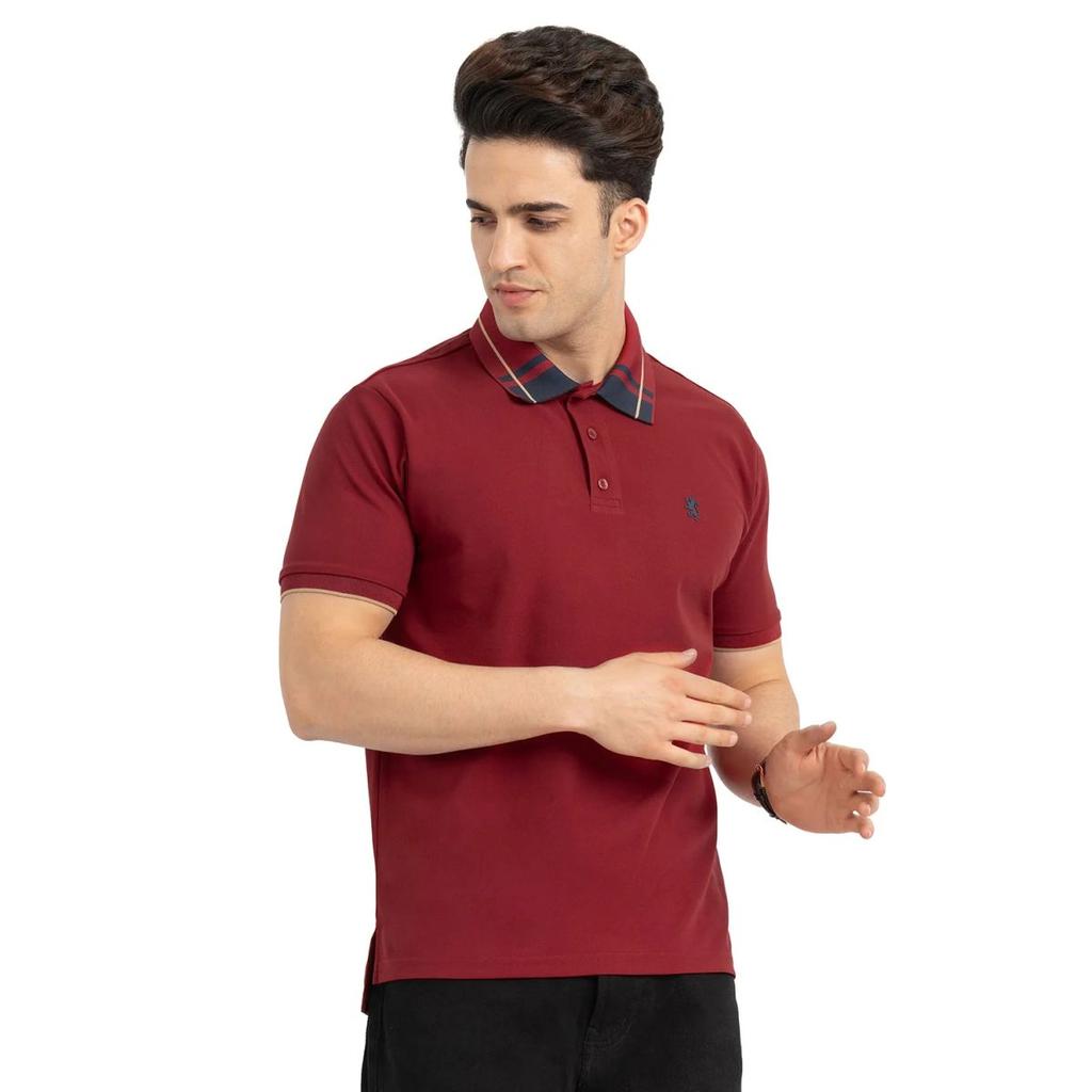 T Shirts for Men in Red | Polo Half Sleeve T Shirt