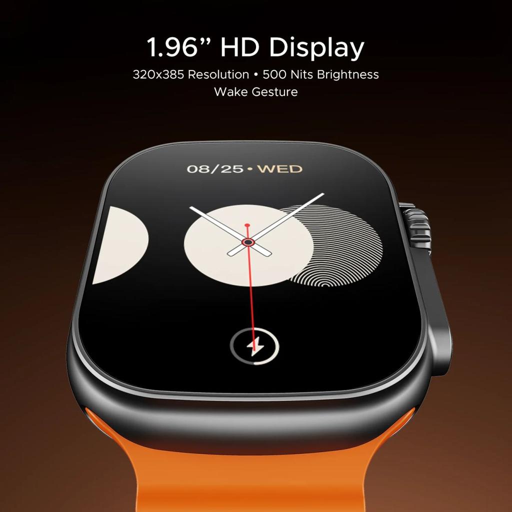 boAt Wave Aura | Smartwatch with 1.96" HD Display, 100+ Sports Modes, Functional Crown, Advanced BT Calling — photo 3